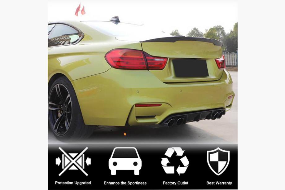 BMW 4 Series F32/F33/F36 2012-2020 Heckstoßstangendiffusor FRP V15 (für F82/F83) Foto 2