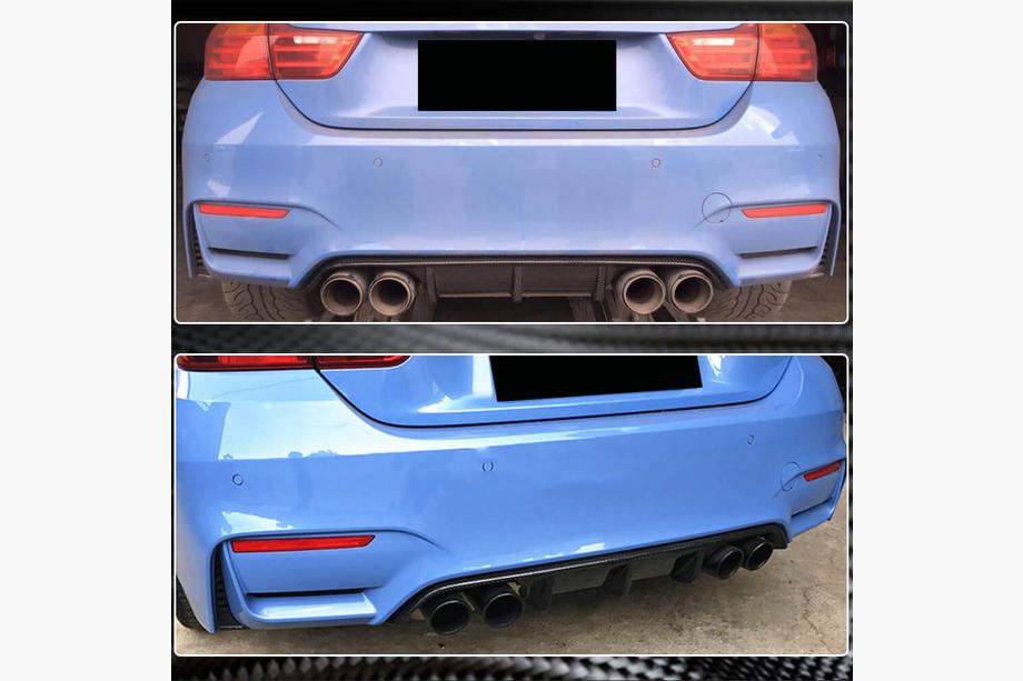 BMW 4 Series F32/F33/F36 2012-2020 Heckstoßstangendiffusor FRP V15 (für F82/F83) Foto 4