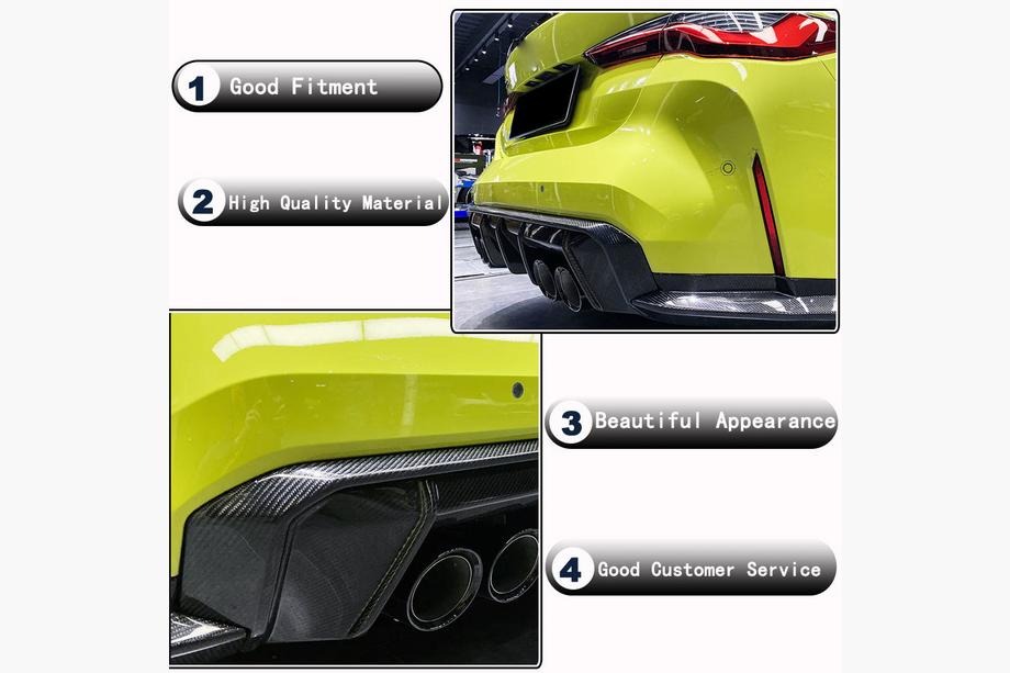BMW 3 Series G20/G21 2018- Heckdiffusor V3 (für G80, Carbon) Foto 3