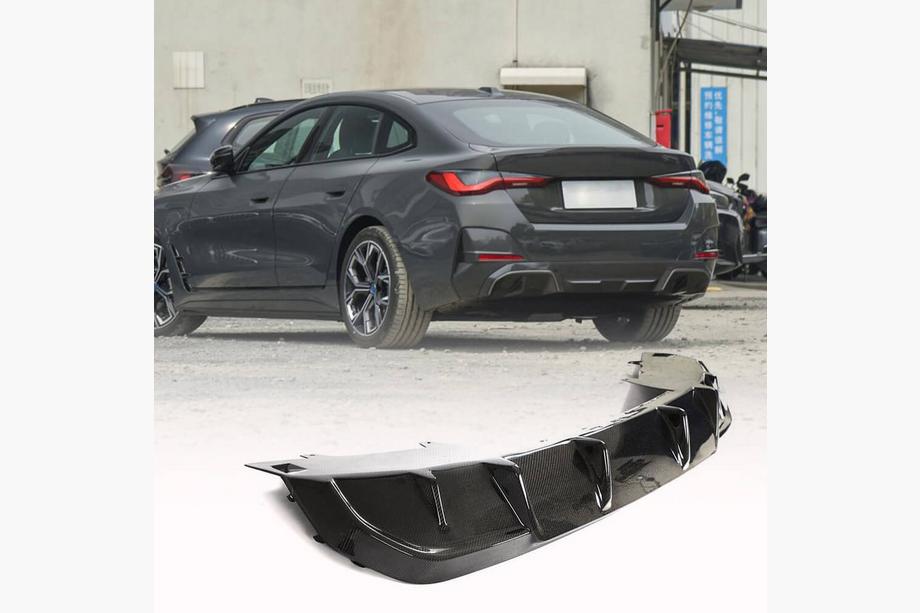 BMW 4 Series G22/23/26 2020- Heckdiffusor V1 (für i4 G26 M-Sport, Carbon) Image
