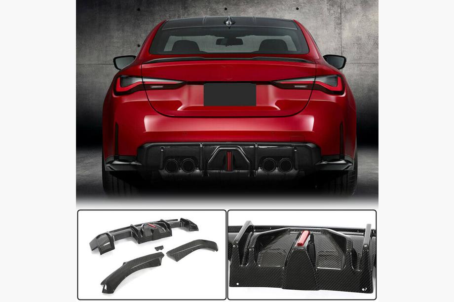 BMW 4 Series G22/23/26 2020- Heckdiffusor V4 (für G82/G83, Carbon) Foto 1