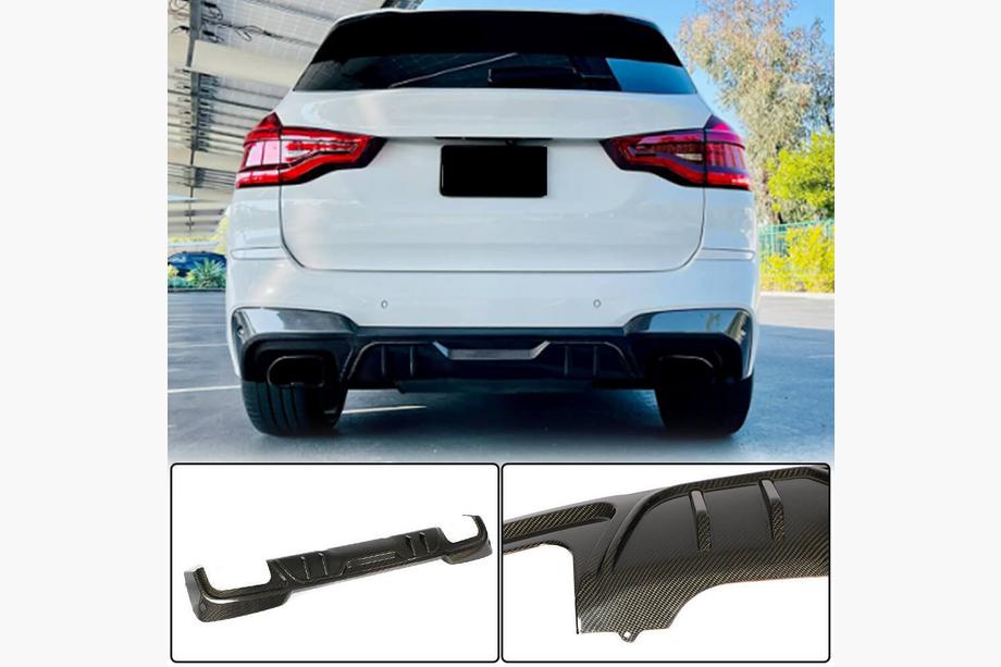 BMW X3 G01 2018- Heckstoßstangen Diffusor (für original M-Sport 2018-2021, Carbon) Foto 1