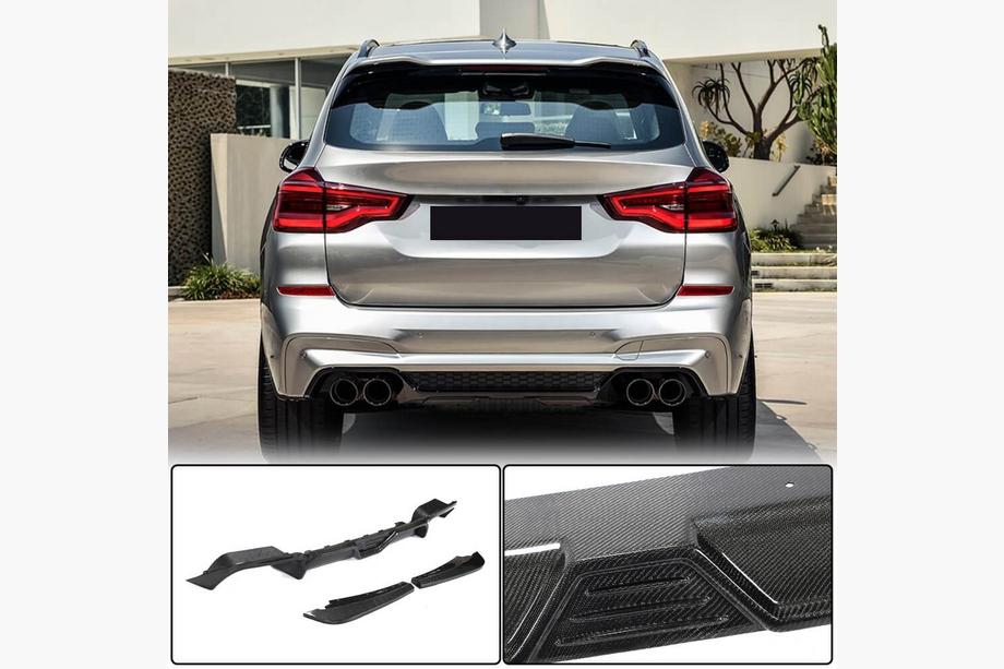 BMW X3 G01 2018- Heckdiffusor V2 (für F97 2018-2021, Carbon) Foto 1