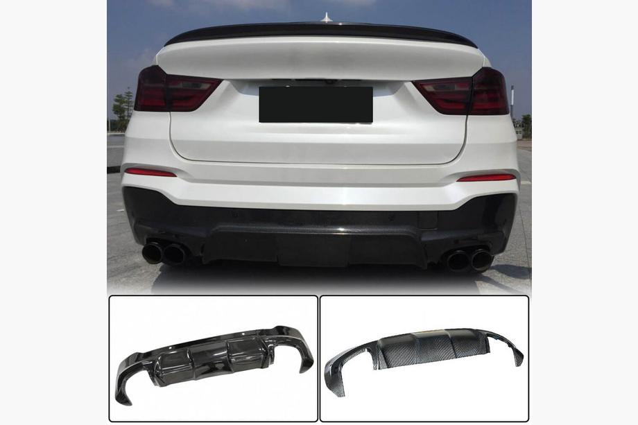 BMW X4 F26 2014-2018 Heckdiffusor (für M-Sport, Carbon) Image