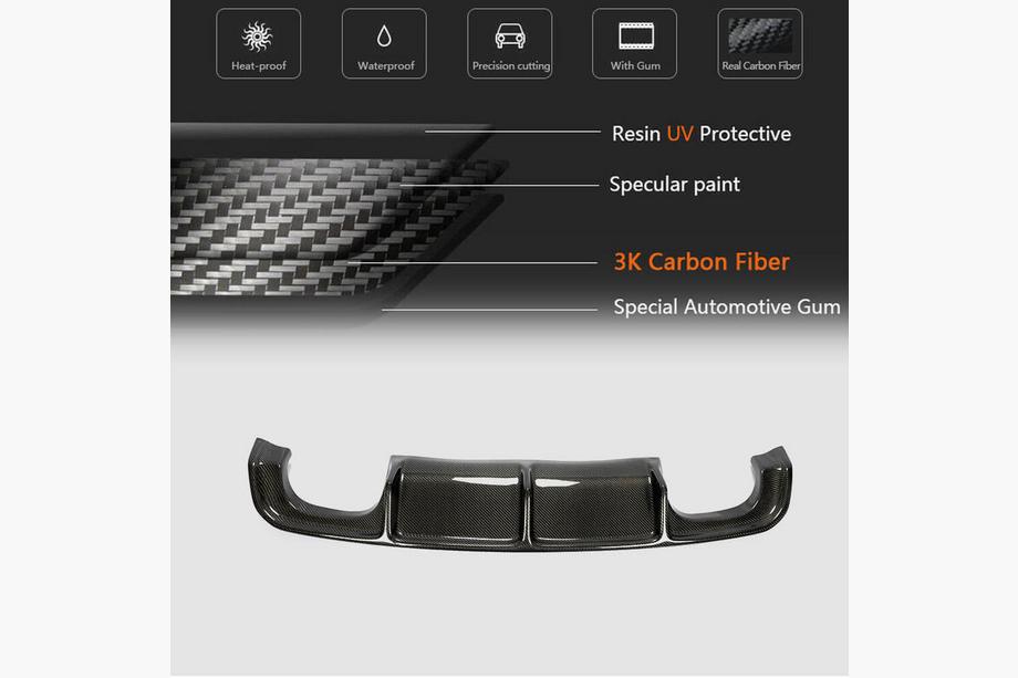 BMW X5 F15 2013-2018 Heckdiffusor V2 (für F85, Carbon) Foto 6