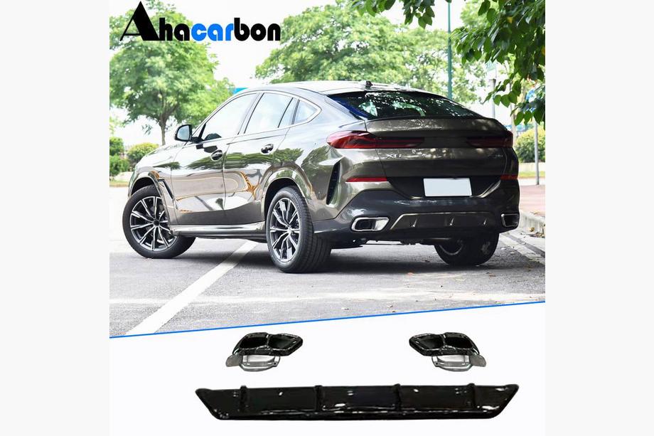 BMW X6 G06 2019–2027 Heckdiffusor ABS (für M-Sport, 2023+) Image