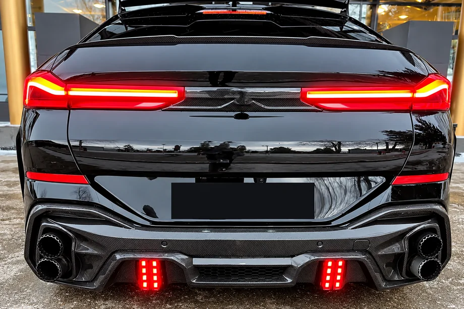 BMW X6 G06 2019–2027 Heckdiffusor für M-Sport (2018-2022, Carbon) Image