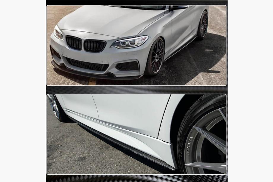 BMW 2 Series F22/F23 2014-2021 Schwellerleisten Aufsätze (für M-Sport, Carbon) Foto 3