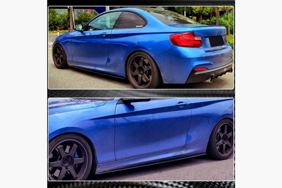 BMW 2 Series F22/F23 2014-2021 Schwellerleisten Aufsätze (für M-Sport, Carbon) Foto 4