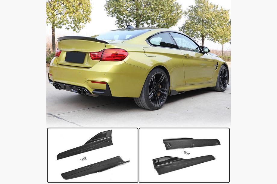BMW 3 Series F30/F31 2012-2019 Schwellerverkleidungen V3 (im M3-Stil, Carbon) Image