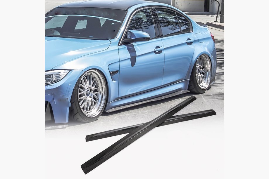 BMW 3 Series F30/F31 2012-2019 Schwellerabdeckungen V2 (für M3 Schweller, Carbon) Foto 1