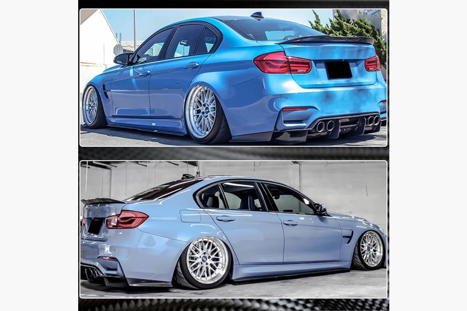 BMW 3 Series F30/F31 2012-2019 Schwellerabdeckungen V2 (für M3 Schweller, Carbon) Foto 3