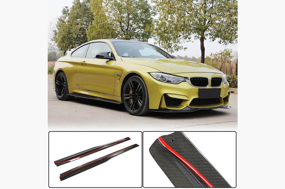 BMW 4 Series F32/F33/F36 2012-2020 Schwellerleisten V3 (für F82/F83, Carbon) Foto 1