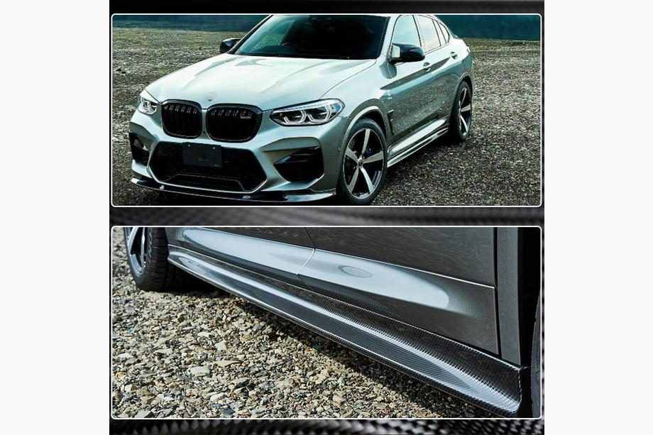 BMW X4 G02 2018- Schwellerleisten Aufsätze (für F98/G02 M-Sport, Carbon) Foto 6