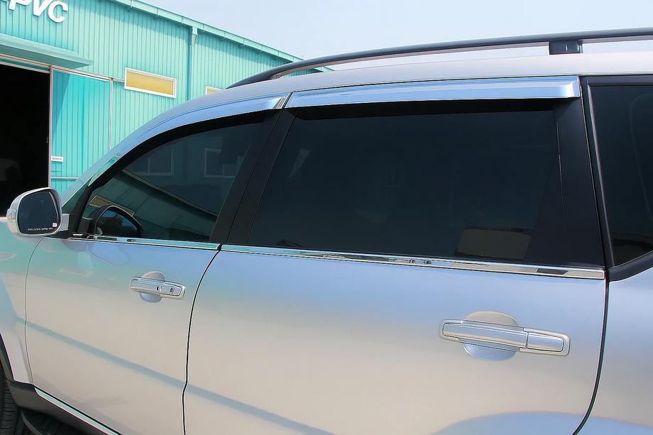 SsangYong Rexton I 2001-2017 Fensterrahmen Zierleisten Edelstahl Aussen (4 Stk) Carmos - Türkischer Edelstahl Image