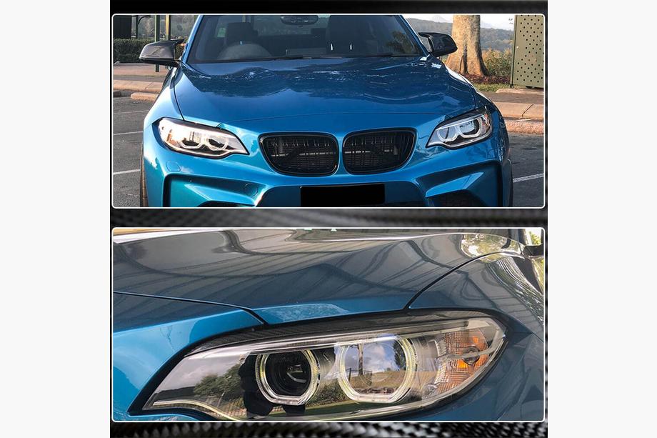 BMW 2 Series F22/F23 2014-2021 Scheinwerferblenden (Carbon) Foto 5