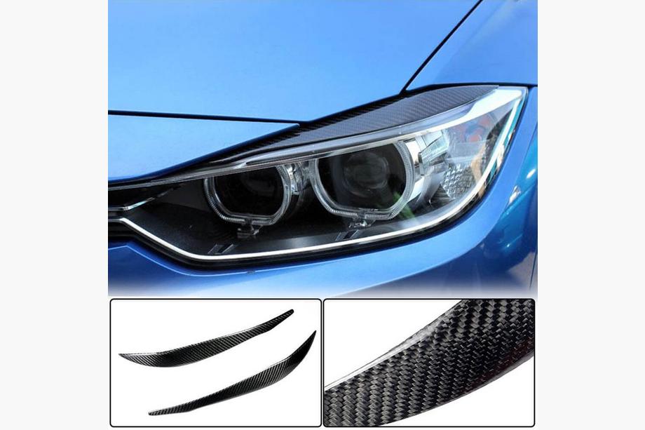 BMW 3 Series F30/F31 2012-2019 Scheinwerferblenden V2 (für F30, Carbon) Image
