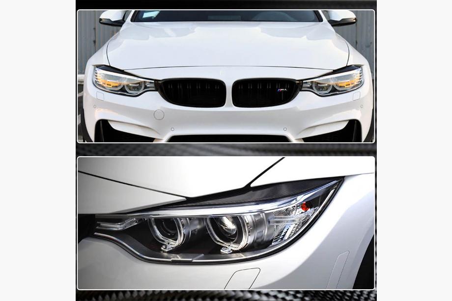 BMW 3 Series F30/F31 2012-2019 Scheinwerferblenden V1 (für F80, Carbon) Foto 4