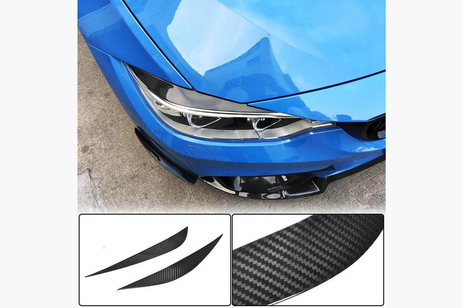 BMW 3 Series F30/F31 2012-2019 Scheinwerferblenden V2 (für F80, Carbon) Foto 2