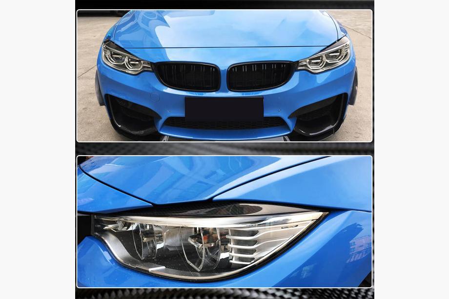 BMW 3 Series F30/F31 2012-2019 Scheinwerferblenden V2 (für F80, Carbon) Foto 6