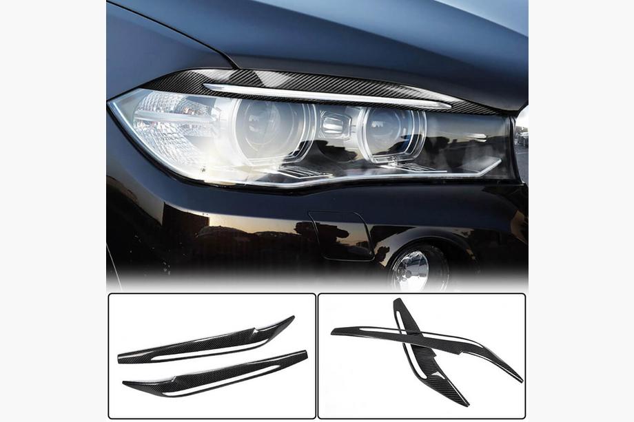 BMW X6 F16 2014-2019 Scheinwerferblenden Carbon V1 Foto 1