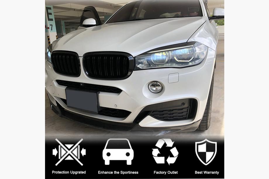 BMW X6 F16 2014-2019 Scheinwerferblenden Carbon V1 Foto 2