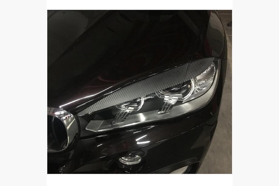 BMW X6 F16 2014-2019 Scheinwerferblenden Trockencarbon V2 Foto 4