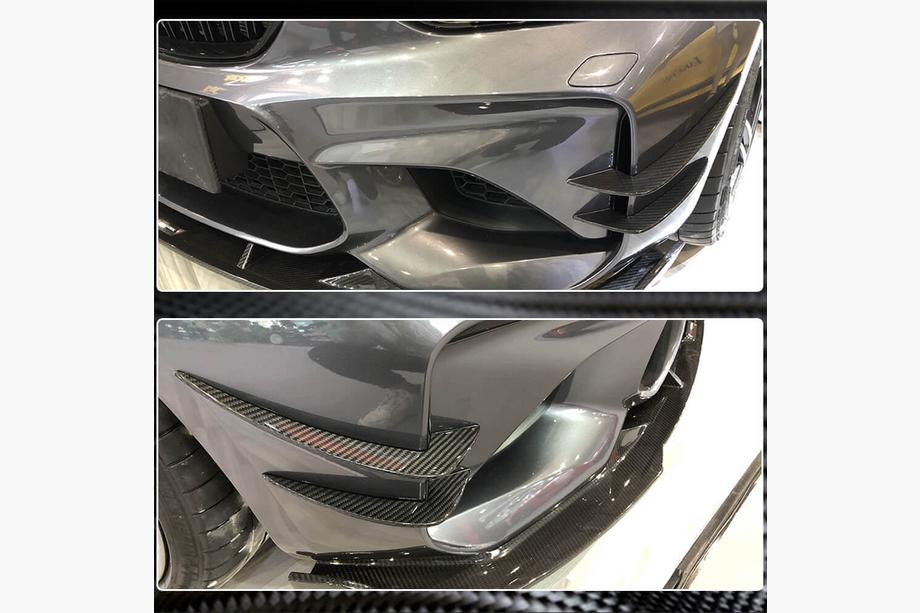 BMW 2 Series F22/F23 2014-2021 Frontstoßstangenlippe (für F87 M2, Carbon) Foto 4