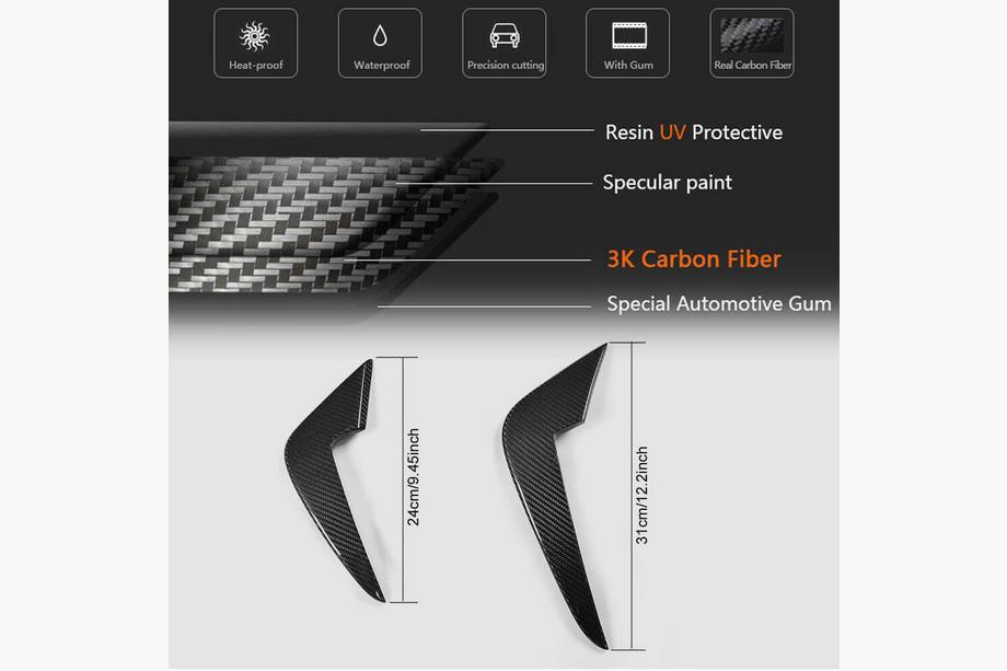 BMW 2 Series F22/F23 2014-2021 Frontstoßstangenlippe (für F87 M2, Carbon) Foto 5