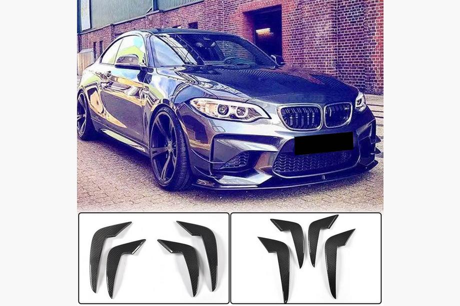 BMW 2 Series F22/F23 2014-2021 Frontstoßstangen Flaps FRP V2 für F87 M2 2016-2020 Image