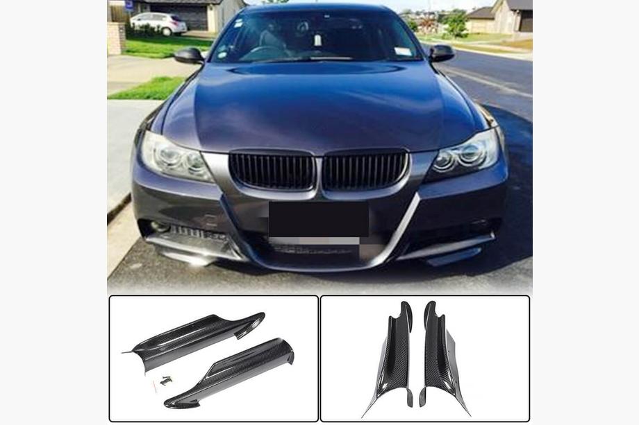 BMW 3 Series E90/E91 2005-2011 Frontstoßstangen Flaps (für E90 2005-2008 M-Sport, Carbon) Image