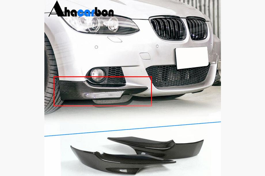 BMW 3 Series E92/E93 2006–2013 Frontstoßstangen Flaps (für M-Sport 2006-2009, Carbon) Image