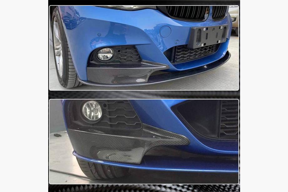 BMW 3 Series F34 2013–2020 Frontstoßstangen Flap Aufsätze (für F34 M-Sport, Carbon) Foto 3