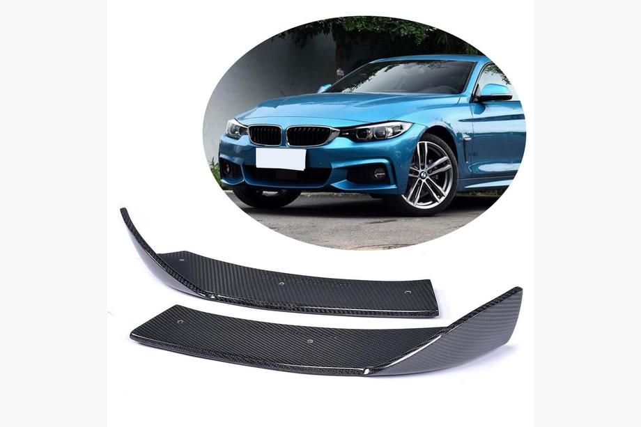 BMW 4 Series F32/F33/F36 2012-2020 Frontstoßstangen Flap Aufsätze (für M-Sport, Carbon) Image