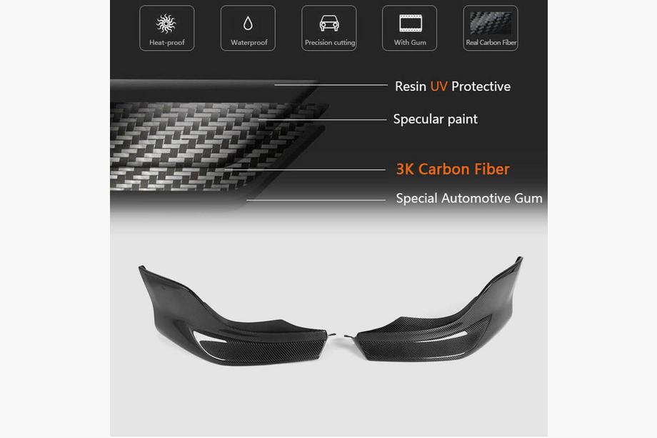 BMW 5 Series E60/E61 2003-2010 Frontstoßstangen Flap Aufsätze (für M-Sport, Carbon) Foto 6
