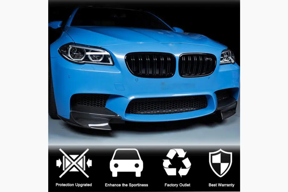 BMW 5 Series F10/F11 2010–2016 Frontstoßstangen Flap Aufsätze (für F10 M5, Carbon) Foto 2