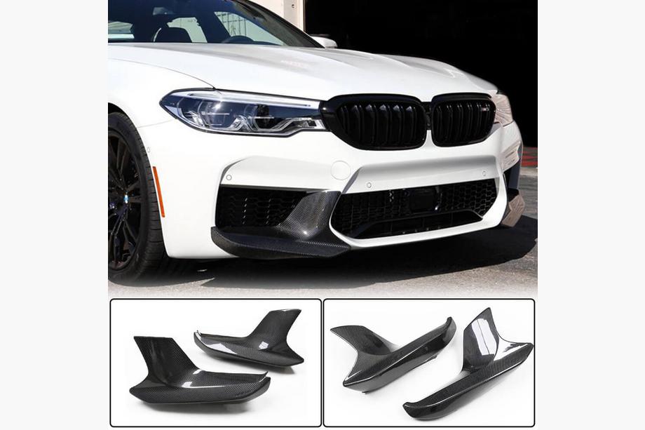 BMW 5er G30/G31 2017–2023 Frontstoßstangen Flaps Aufsätze (für M5 F90 2017-2020, Carbon) Image
