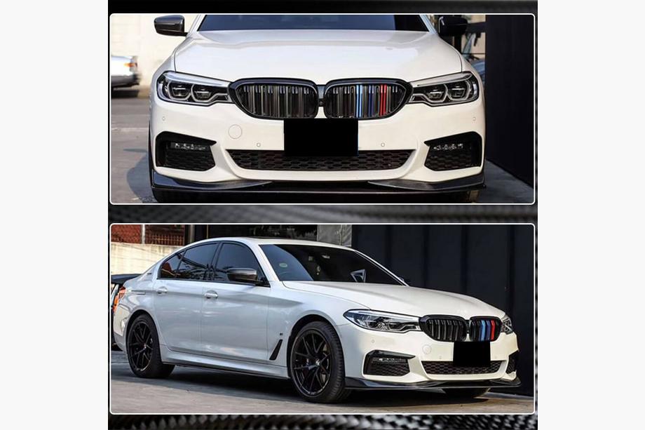 BMW 5er G30/G31 2017–2023 Frontstoßstangen Flaps V3 für M-Sport 2017-2020 Carbon Foto 4