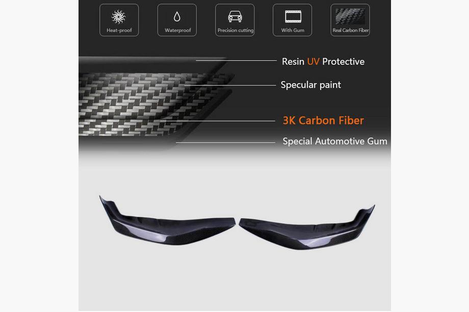 BMW 5er G30/G31 2017–2023 Frontstoßstangen Flaps V3 für M-Sport 2017-2020 Carbon Foto 5