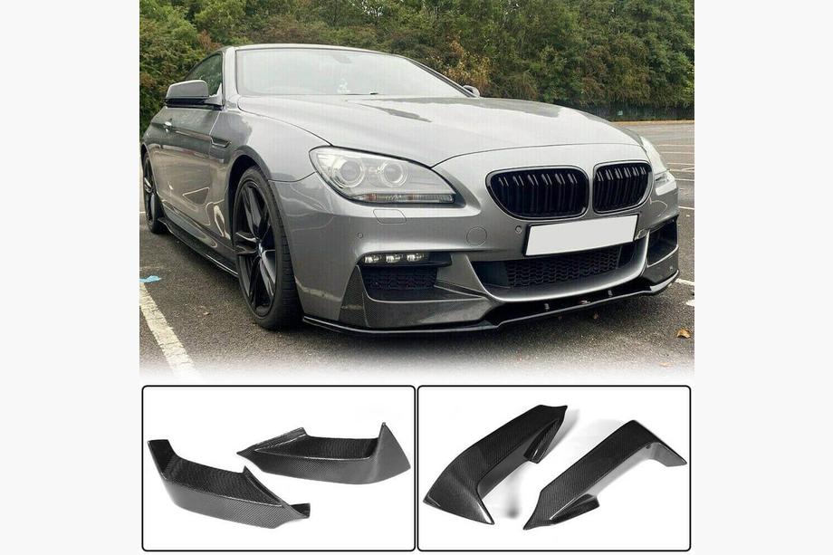 BMW 6 Series F12/F13/F06 2011-2018 Frontstoßstangenaufsatz Flap V2 (für M-Sport, Carbon) Image