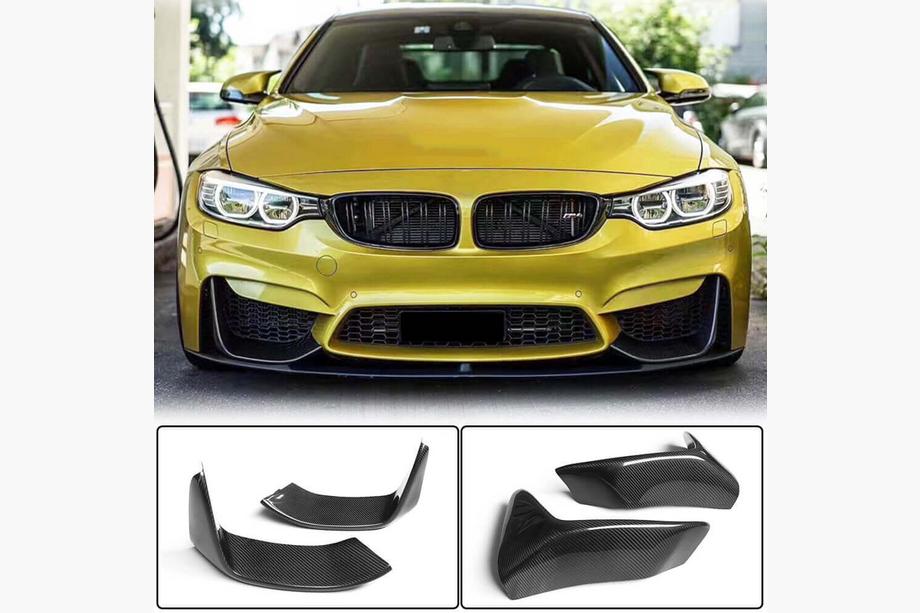 BMW 3 Series F30/F31 2012-2019 Frontstoßstangenaufsatz Flap V4 (für F80, Carbon) Image
