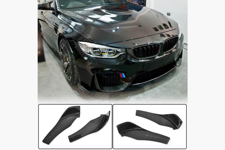 BMW 4 Series F32/F33/F36 2012-2020 Frontstoßstangenaufsatz Flap V1 (für F82/F83, Carbon) Image