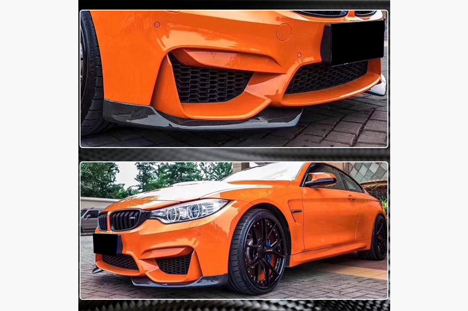 BMW 4 Series F32/F33/F36 2012-2020 Frontstoßstangenaufsatz Flap V2 (für F82/F83, Carbon) Foto 4