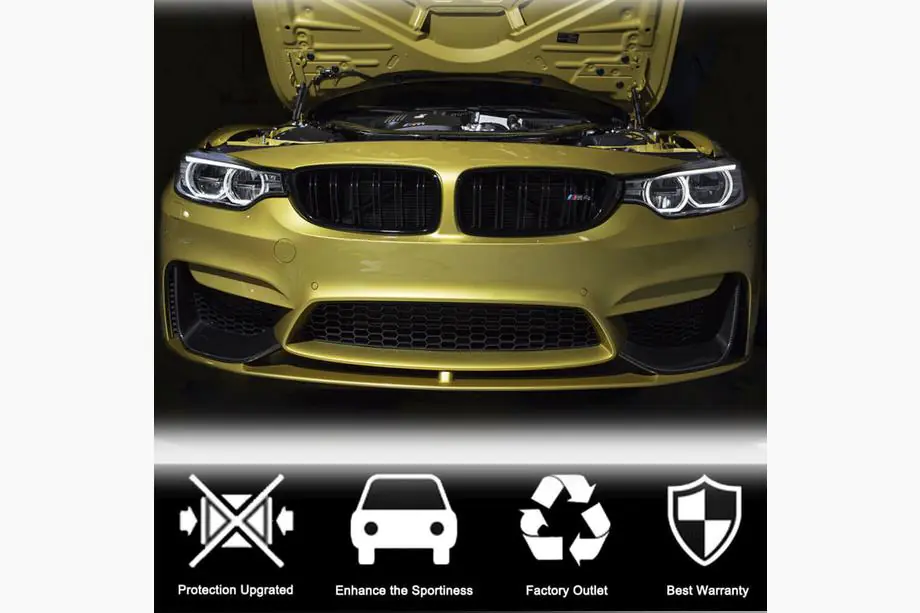BMW 4 Series F32/F33/F36 2012-2020 Frontstoßstangenaufsatz Flap V3 (für F82/F83, Carbon) Foto 4