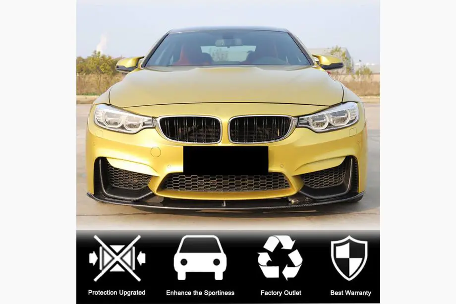 BMW 4 Series F32/F33/F36 2012-2020 Frontstoßstangenaufsatz Flap V3 (für F82/F83, Carbon) Foto 8