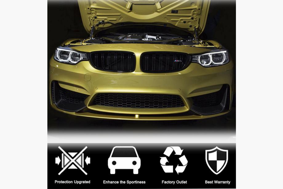 BMW 4 Series F32/F33/F36 2012-2020 Frontstoßstangenaufsatz Flap V4 (für F82/F83, Carbon) Foto 3