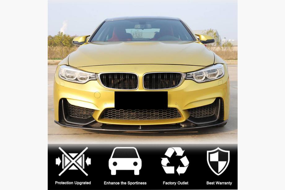 BMW 4 Series F32/F33/F36 2012-2020 Frontstoßstangenaufsatz Flap V4 (für F82/F83, Carbon) Foto 8