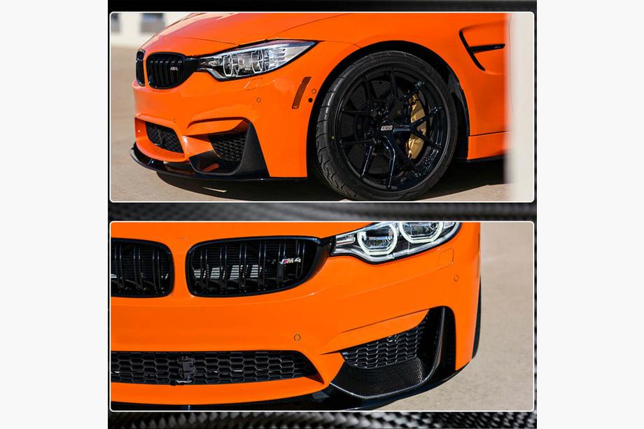 BMW 4 Series F32/F33/F36 2012-2020 Frontstoßstangenaufsatz Flap V4 (für F82/F83, Carbon) Foto 9