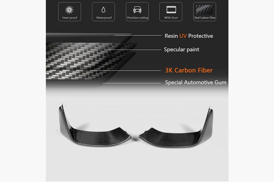 BMW 4 Series F32/F33/F36 2012-2020 Frontstoßstangenaufsatz Flap V4 (für F82/F83, Carbon) Foto 11