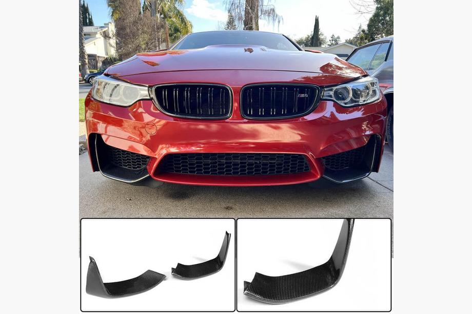 BMW 4 Series F32/F33/F36 2012-2020 Frontstoßstangen Flap Carbon V5 Aufsätze (für F82/F83) Foto 7